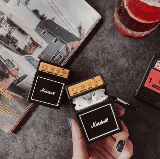 Airpod's 1 Trendy Marshall Airpod's Silicone Case ( Airpods not Included ) - Guleel