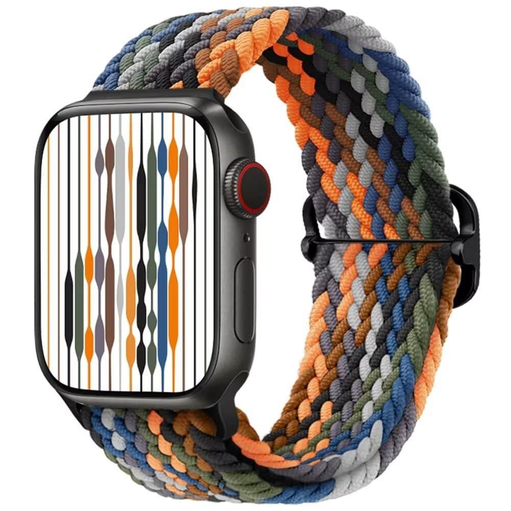 Apple Watch Straps 49mm 45mm 44mm 42mm, Solo Loop Braided Nylon Sport Band for iWatch Series Ultra 8 7 6 5 4 3 2 1 SE - Guleel