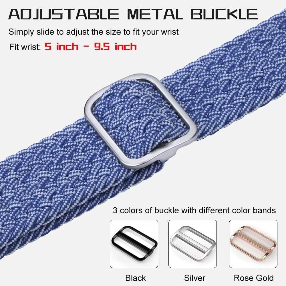 Apple Watch Straps 41mm 40mm 38mm Solo Loop Braided Nylon Sport Band for iWatch Series Ultra 8 7 6 5 4 3 2 1 SE - Guleel