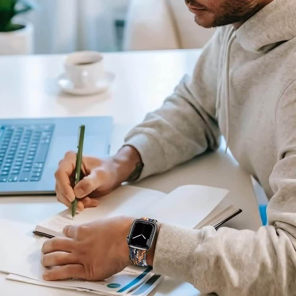 Apple Watch Straps Solo Loop Braided Nylon Sport Band for iWatch Series Ultra 8 7 6 5 4 3 2 1 SE - Guleel