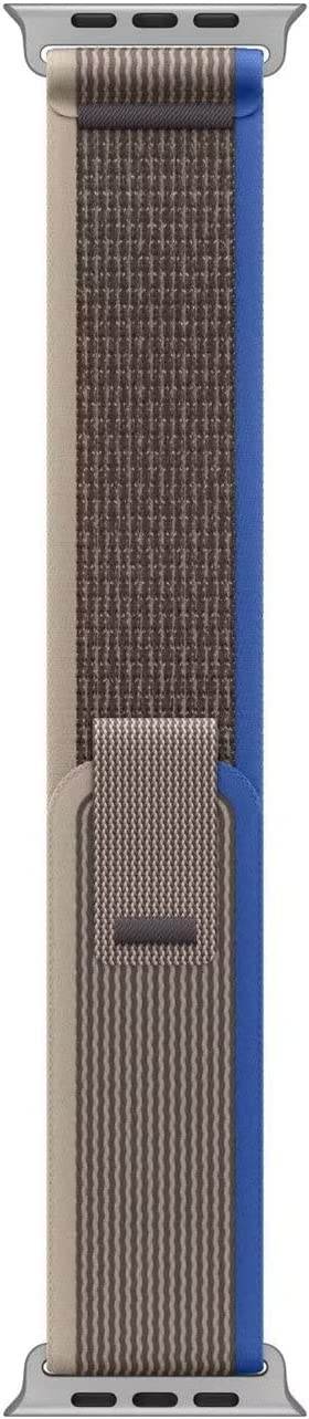 Trail Loop Band Compatible for Apple Watch Ultra Band 49mm 45mm 44mm 42mm, Nylon Sport Loop Men Women Adjustable Pull Tab Strap for iWatch Ultra (Grey Blue) - Guleel