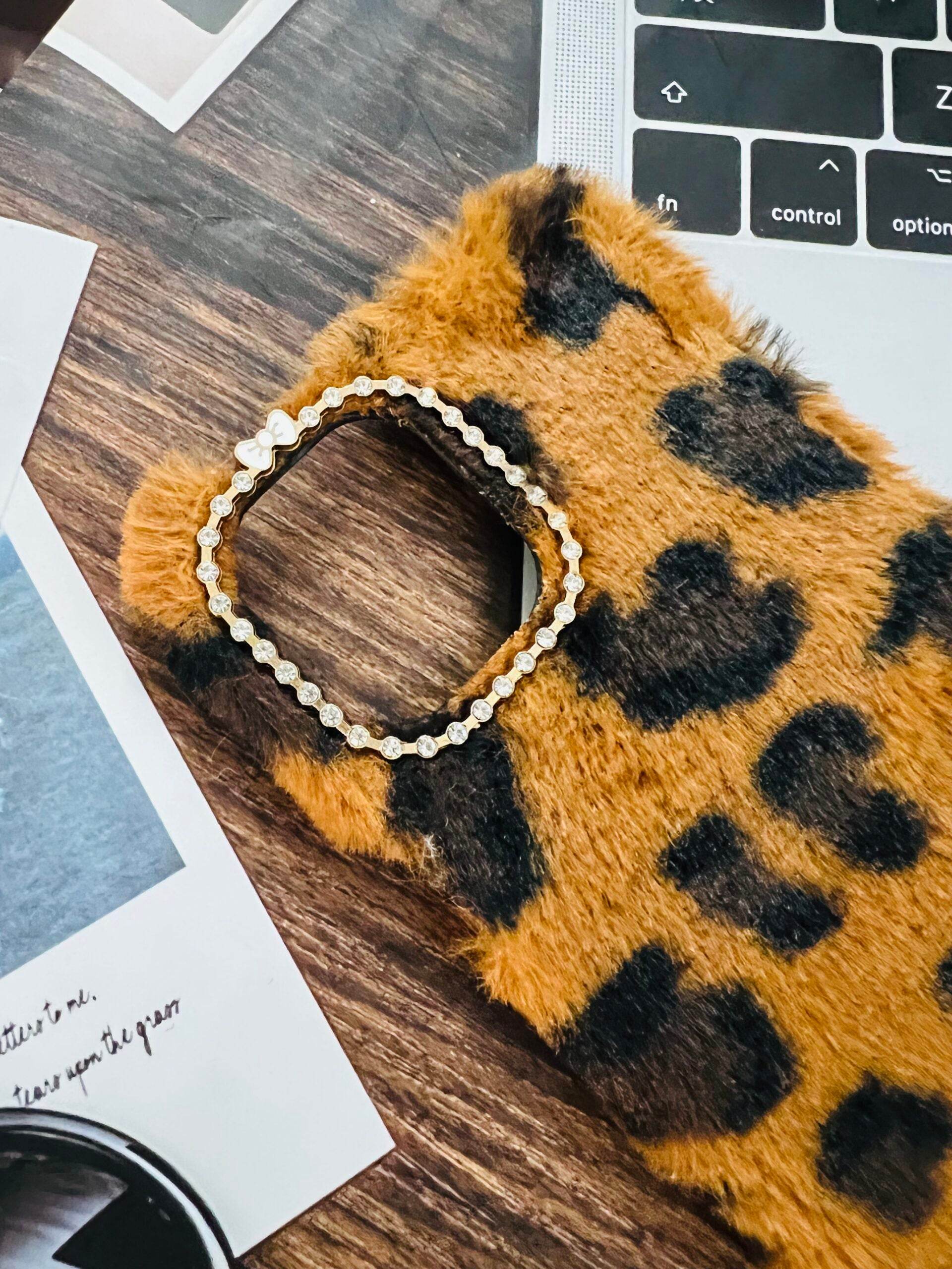 iPhone 12 Pro Max Cute Fur & Fluffy Case – Brown - Guleel