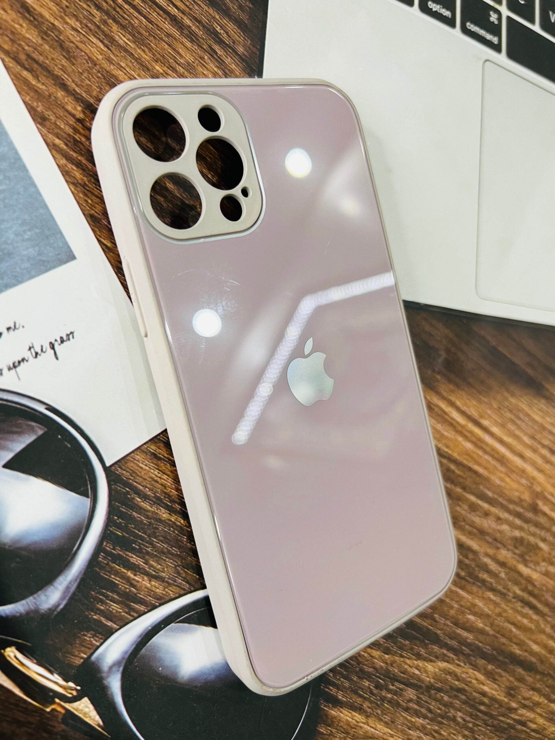 iPhone 12 Pro Premium Glass Finish Case – Purple - Guleel