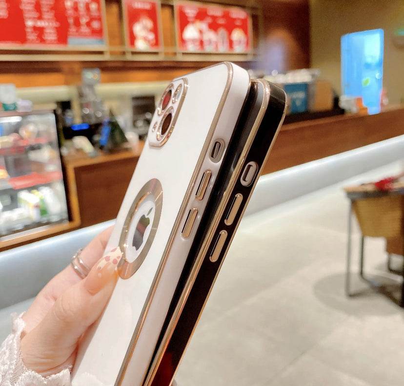 iPhone 13 Pro Max Premium Silicone Series Camera Protection Logo Cut Case – White - Guleel