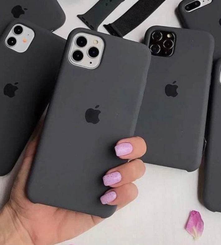 iPhone 14 Pro Max Original LOGO Silicone Case- Black - Guleel