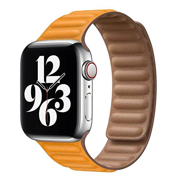 Magnetic Leather Loop Strap for iWatch Band Series Ultra 8/7/6/5/4/3/2/1/SE - Guleel