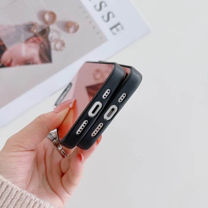 iPhone 13 Pro Reflective Mirror Finish Case - Rose Gold - Guleel